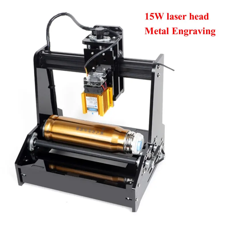 Diy Assembled Desktop Laser Engraving Machine 15w For Metal Cylinder