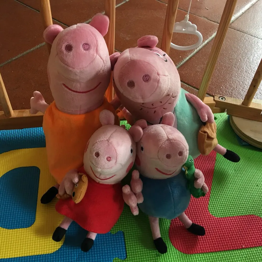 Kawaii милые Brinquedos 8 шт./компл. свинья Семья плюшевые Животные куклы и мягкие игрушки