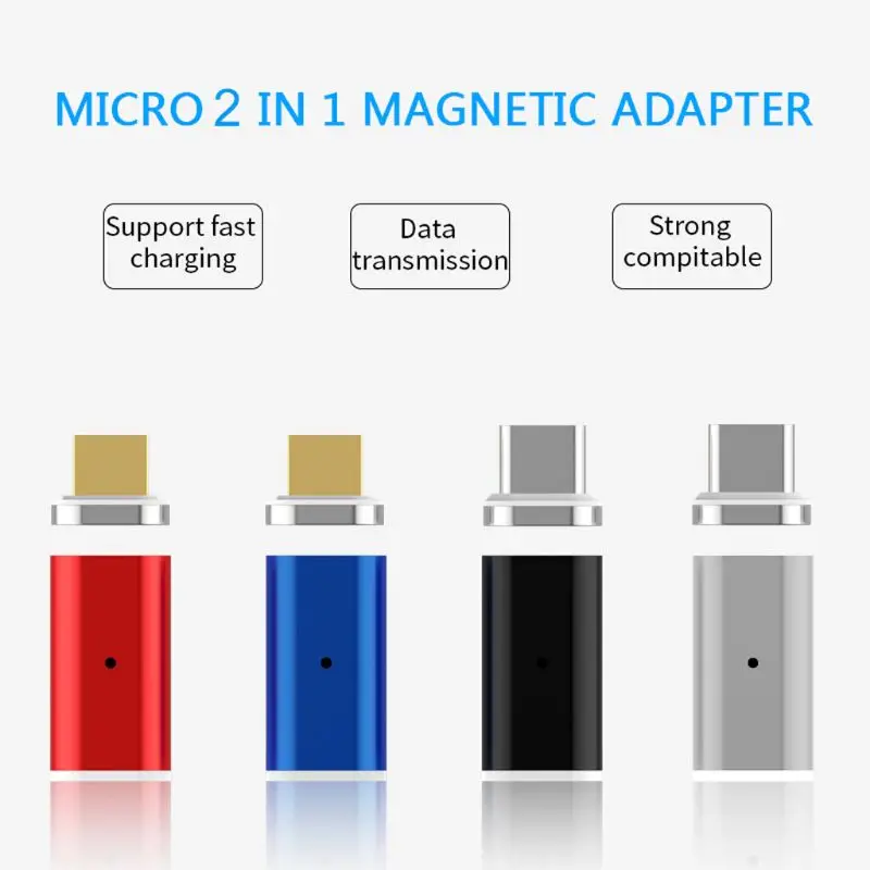 Магнитный Micro USB Женский к type C+ Micro USB Мужской адаптер для передачи данных и зарядки для samsung huawei Xiaomi htc Smart