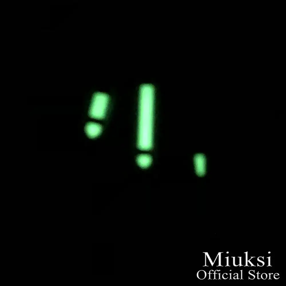Miuksi зеленые светящиеся стрелки часов подходят Miyota 8205,8215, 821A/82 серии, mingzhu DG2813 движение