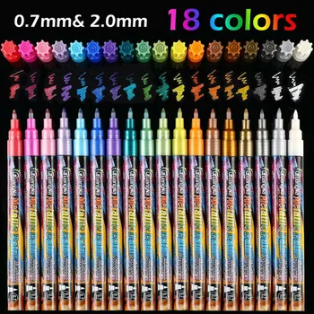 

Graffiti pen metal marker water-based marker color painting porcelain cup wood canvas painting 18 Color***