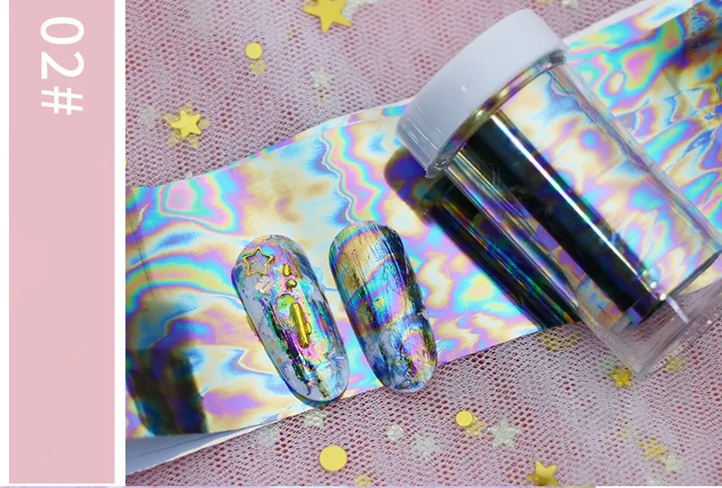 Women Shiny Nail Foil Gold Silver Laser Manicure Nail Art Transfer Sticker Tips Nail Art Tools Accessories Hot Sale