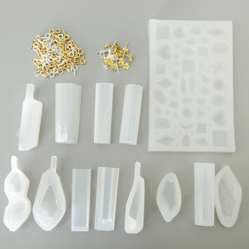 

118pcs Resin Casting Molds Kit Silicone Mold Jewelry Pendant Mould Craft DIY