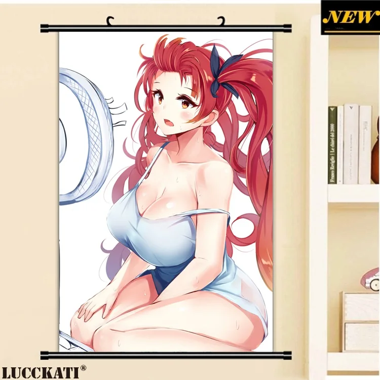 40X60 см Azur Лэйн Билан хансян игра капроновые сексуальные лоли соски pantsu мультфильм аниме настенный постер прокрутки холст живопись - Цвет: R