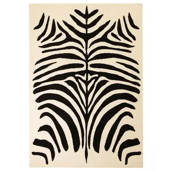 

Vidaxl teppich modern zebrafell-Optik 140x200 cm beige/Schwarz