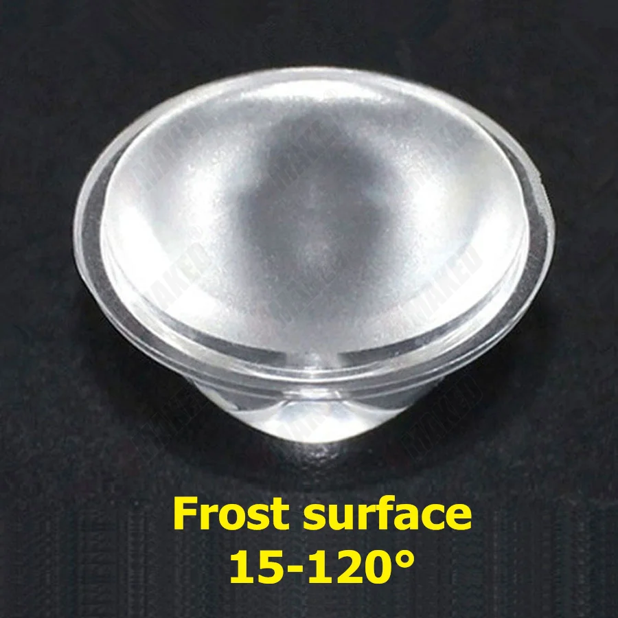 20mm 5 8 15 30 45 60 90 120 Fokszám PMMA clear/frosted ledes objektív számára 1W 3W 5W ledes ligh diodes Szalmaszál, ledes lenses számára DIY