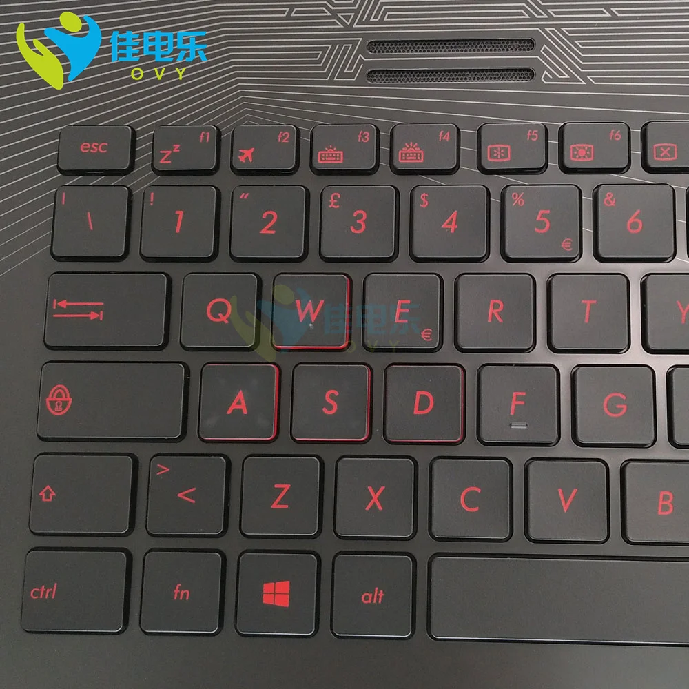 이탈리안 백라이트 키보드, ASUS ROG GL752VW GL752 VM GL752VL IT 게임용 키보드 커버, 상단 케이스 팜레스트 90NB0A41