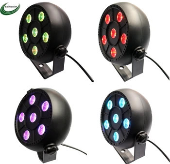 

3 in 1 Mini Dj Laser Disco RGB Stage Light 6 Led Wash Effect Portable Par Light Auto Sound Activation Christmas Party Lamp