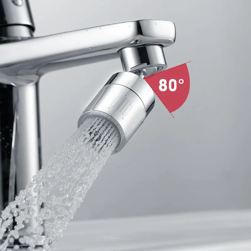 Youpin Diiib Kitchen Faucet Aerator Water Tap Nozzle Bubbler Water Saving Filter 720-Degree Double Function 2-Flow Splash-proof