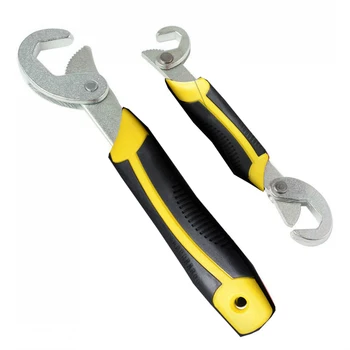 

2pcs 9-32MM Universal Wrench Two Heads Multifunction Portable Quick Adjustable Grip Wrench Set Ratchet Wrench Spanner Hand Tool