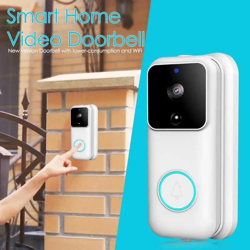 

HD 1080P Home Doorbell Garage Doorbell PIR Detection Wake Up Intelligent Video Doorbell Video Intercom Wireless Security Camera