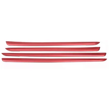 

Car Styling Door Panel Decoration Stickers Trim Doorknob Covers for BMW 3/4 Serises F30 F32 F34 2017-19 Interior Accessories Red