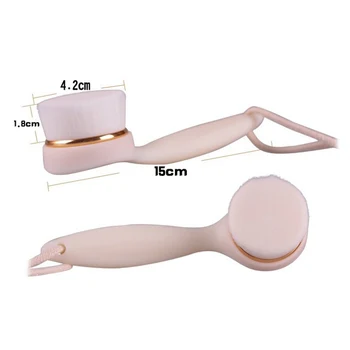 

superfine Fibre Soft Facial Brush Deep Pore Cleansing Brush Nylon Face Washing Brush with Long Handle