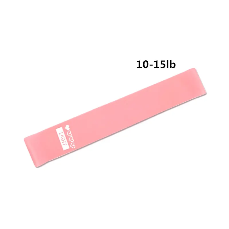 Light 10-15lbs Набор резиновых резинок с мини-петлями для мужчин, упражнений, тренажерного зала, фитнеса, йоги, клейких ног, уличных, внутренних, спортивных, тренировочных, эластичных лент - Цвет: Light 10-15lbs