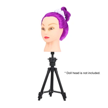 

Mini Tripod Wig Head Stand Metal Adjustable Cosmetology Hairdressing Training Mannequin Head Wig Stand Head Block Wig Head Stand