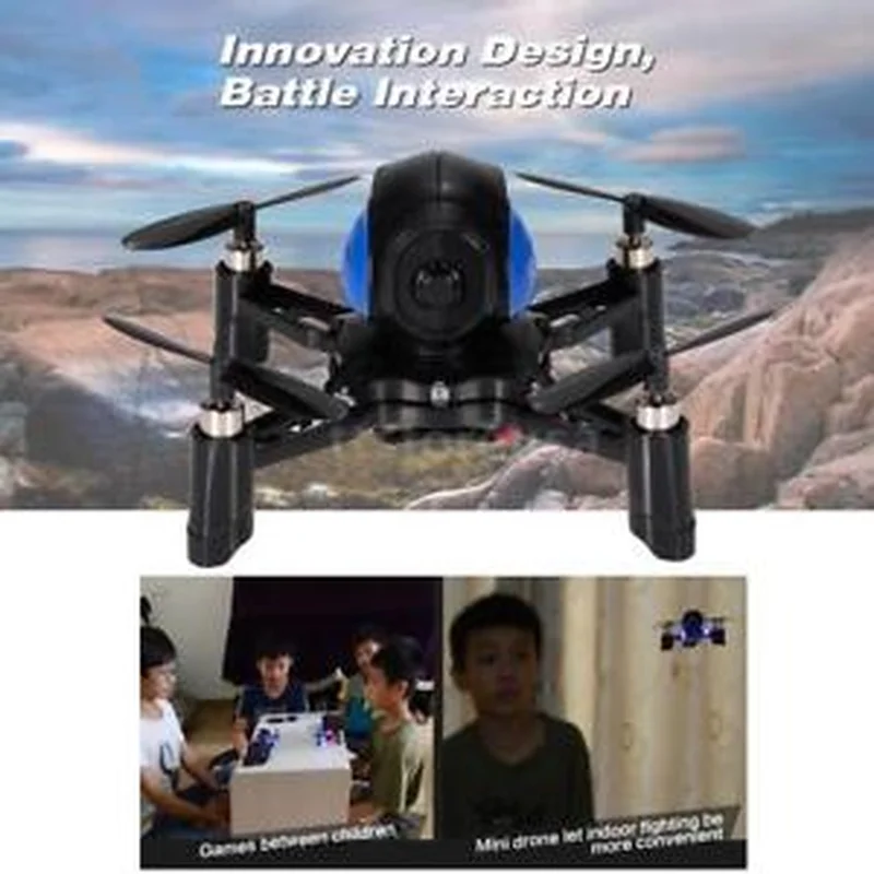 2 шт. FY605 боевой Дрон 2,4G 4CH 6-осевой Gyro установка DIY гоночный битва Quadcopter RC самолет игра игрушки Рождественский подарок для детей