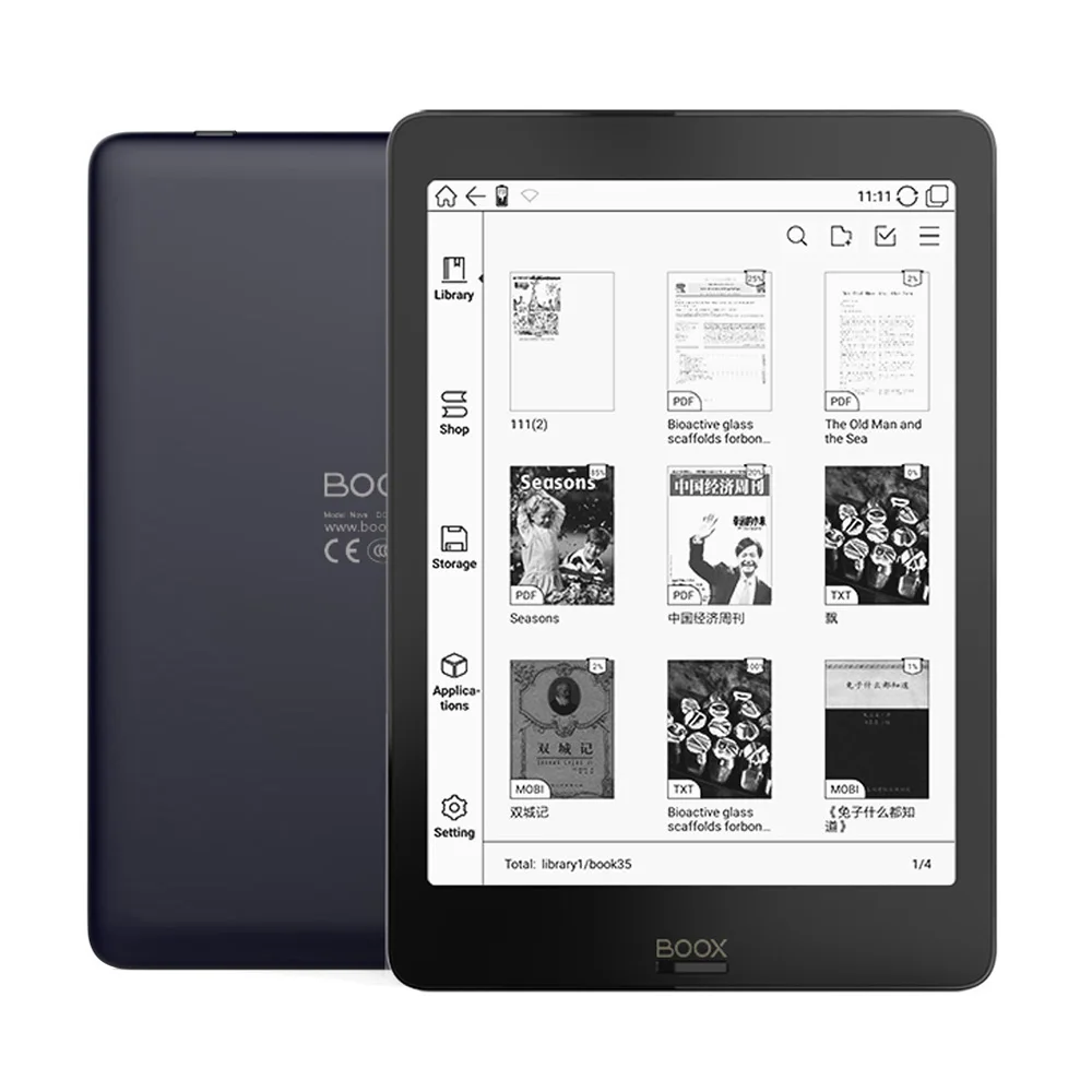 

BOOX NOVA Plus 7.8" Ebook Reader 300PPI Carta Dual Color Frontlight UItra HD Ereader 2G/32GB 4-core Android 6.0 eBook e-reader