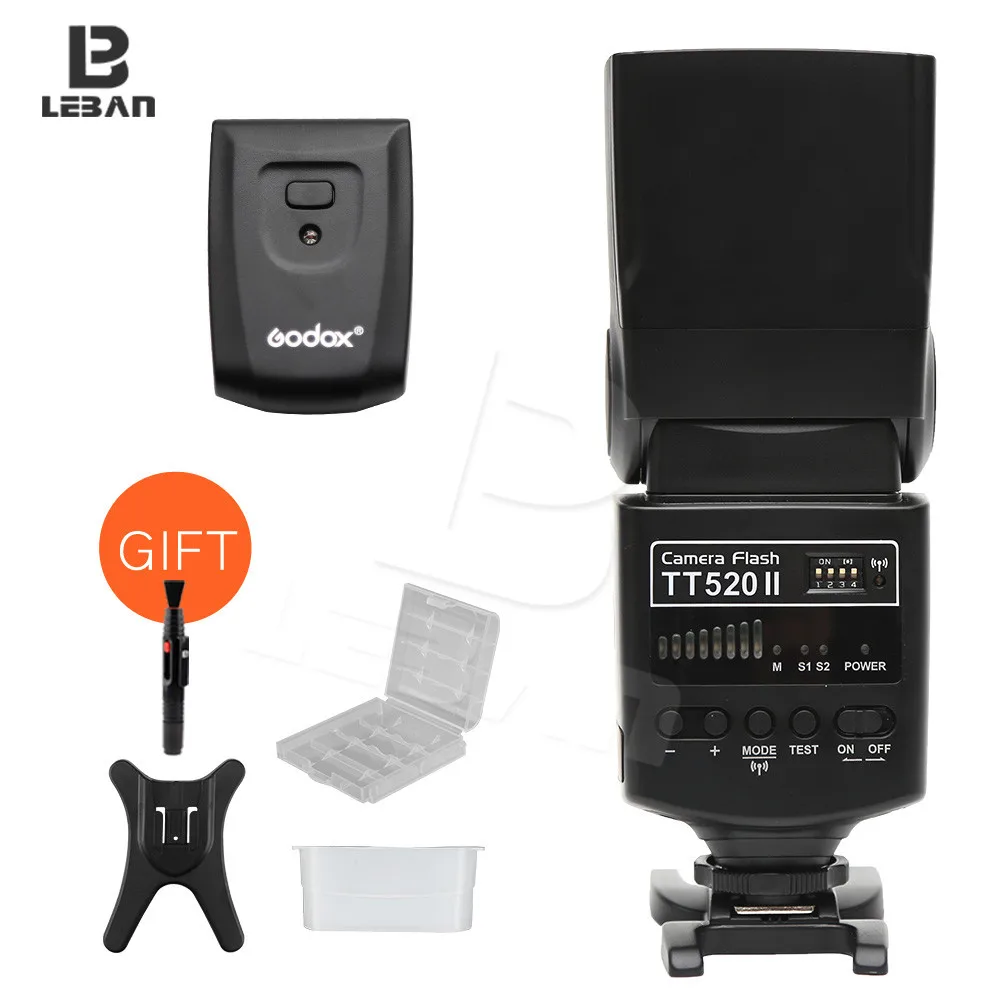 Вспышка для камеры Godox Thinklite TT520II со встроенным беспроводным сигналом 433 МГц
