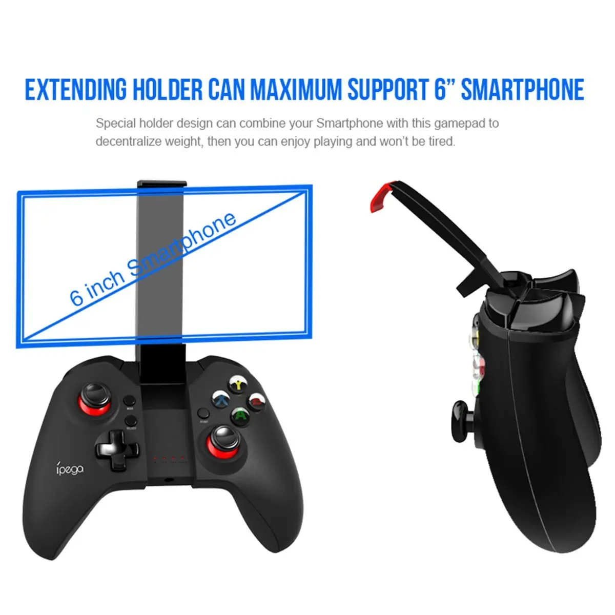 Классический Bluetooth геймпад двойной джойстик D Pad точный FPS управление игровой коврик управление Лер с Max 6 дюймов телефон Телескопическая Подставка