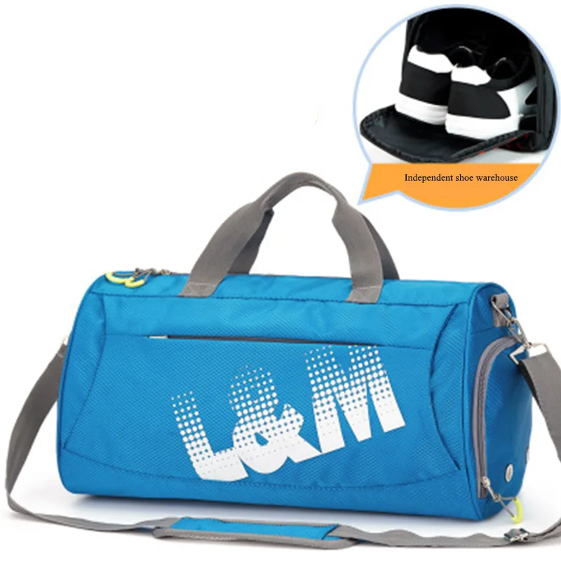 Дорожная сумка для женщин и мужчин, тренировочная сумка для йоги, пляжная, для плавания, сухая, влажная, разделительная сумка, независимое отделение для обуви, багажная сумка - Цвет: 5