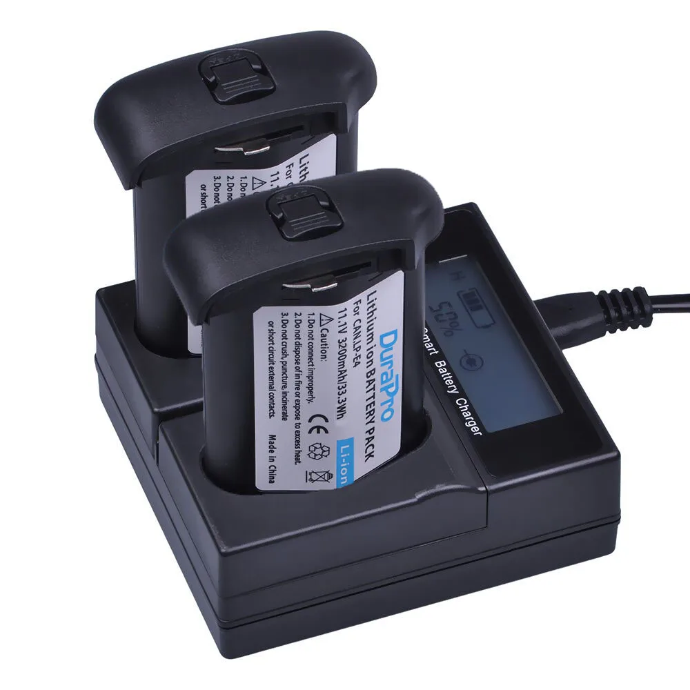LP-E4 LP E4 E4N LP-E4N Battery and Charger for Canon 1D Mark III EOS C IV 1Ds Digital Camera | Электроника