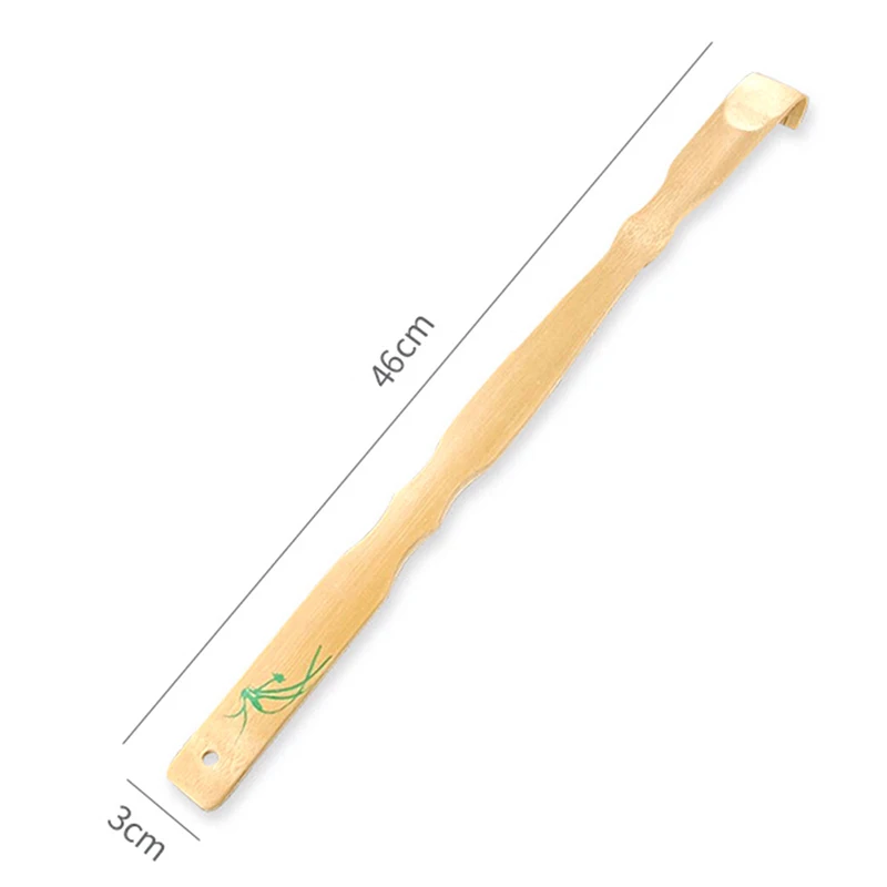 1PCS Long 46cm Durable Bamboo Massager Back Scratcher Wooden Body Roller Stick Backscratcher