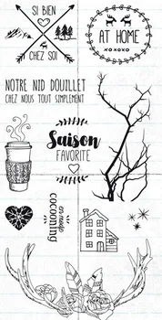 

french Clear Silicone Stamp / seal for DIY Scrapbooking / Album Decorative Clear Stamp Sheets A053