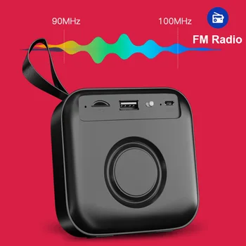 

Mini Bluetooth Speaker Portable Wireless Column Support Micro SD FM Radio Outdoor Loudspeaker Bass Subwoofer Computer Speakers