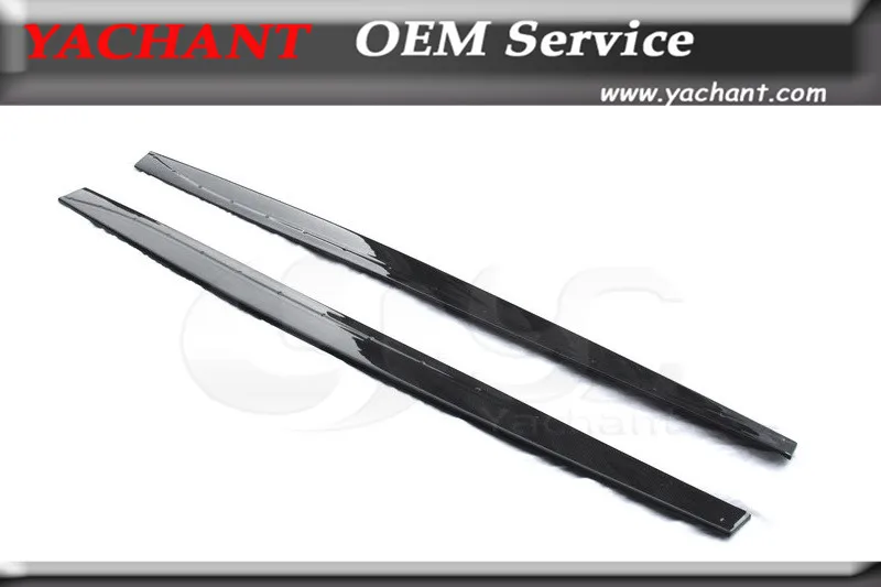 

New Carbon Fiber Side Skirts Underboard Bodykit Fit For 2014-2017 F82 F83 M4 M P Style Side Step Skirt Extension Under Board