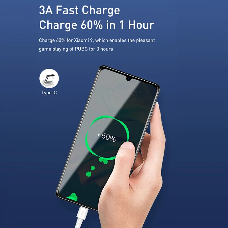 Baseus USB кабель для передачи данных для Iphone samsung huawei Быстрая зарядка type C Micro usb кабель для зарядки мобильного телефона usb шнур для зарядки