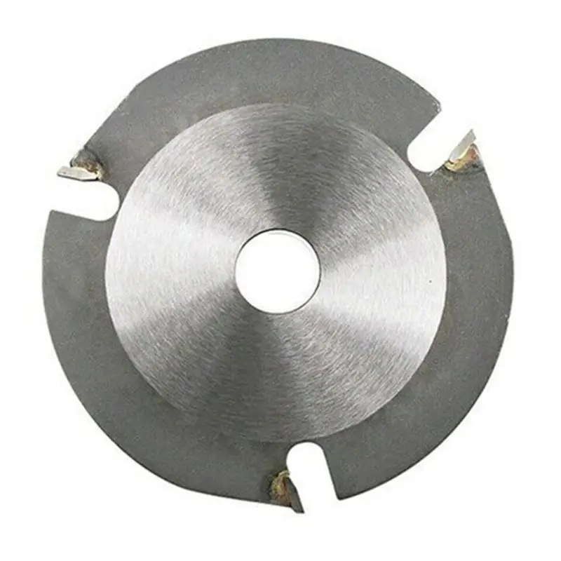 Woodworking Blade for Angle Grinder Disc for Wood Carving Cutting Shaping with 3 Teeth 7/8'' Arbor 4.5 Inch 115mm