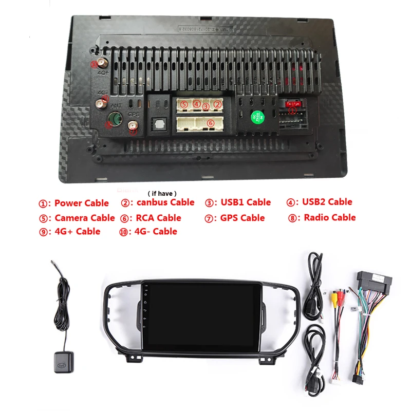 Perfect 9" Android 8.1 Car DVD Video Player GPS for KIA Sportage 3 4 2016 2017 2018 KX5 audio stereo radio headunit navigation wifi 20