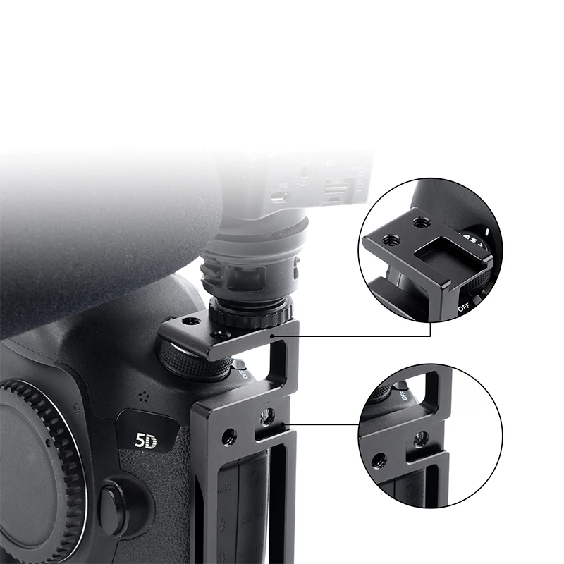 L образный кронштейн YC для камеры Canon EOS 5D Mark IV основная пластина Arca + боковая