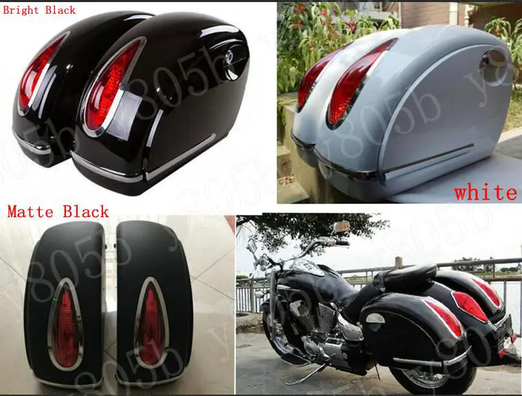 Жесткие подседельные сумки для мотоциклов боковая коробка Honda Shadow Spirit Sabre Aero ACE Steed