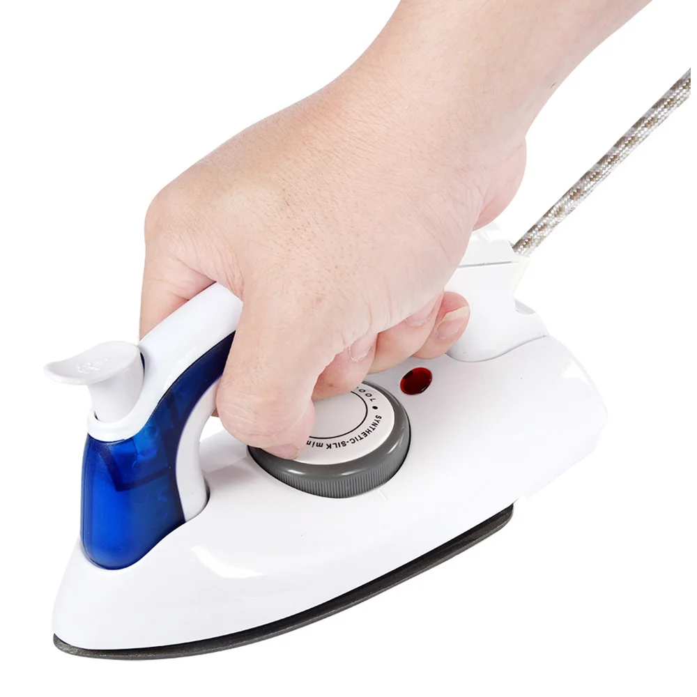 

Travelling Foldable Electric Steam Iron For Home Clothes With 3 Gears Teflon Baseplate Handheld Flatiron Mini
