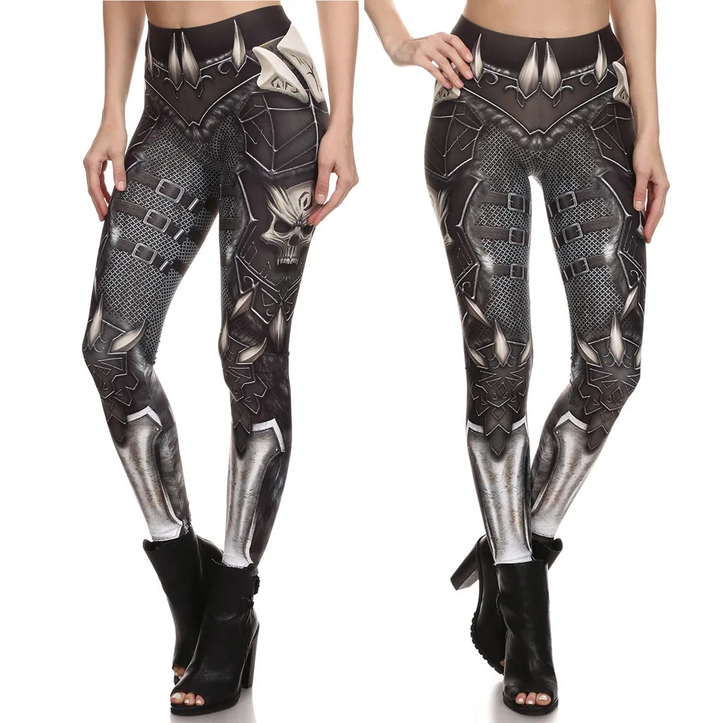 

Women Sexy Leggings Elastic Digital Printed Slim Pencil Pants Gothic Streetwear joggers High Waist Leggings Trousers Sweatpants