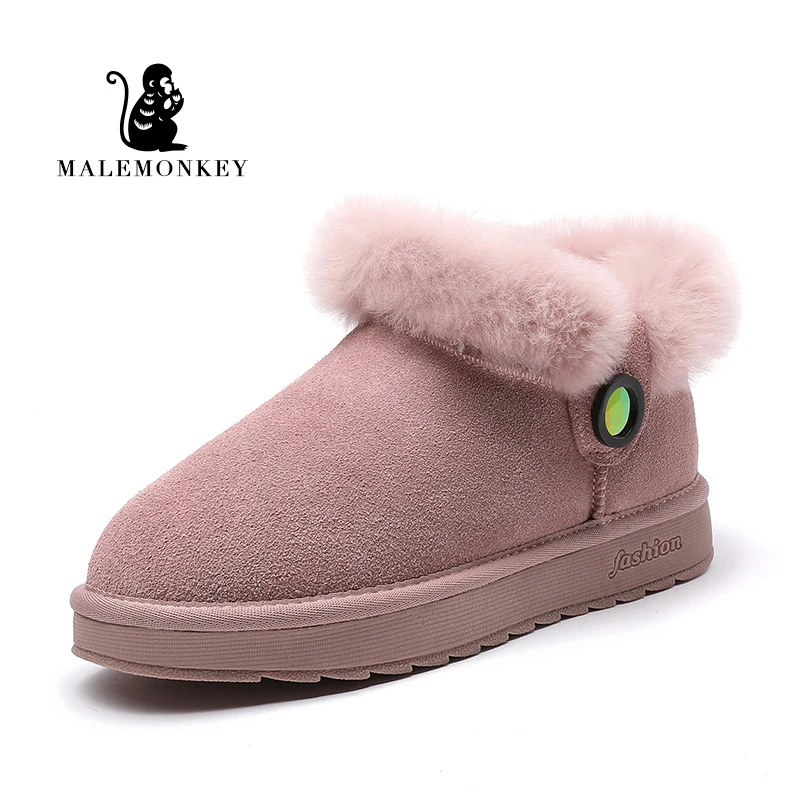 

Malemonkey 2019 Size35-40 Winter Warm And Thickened Snow Boots Classic Women's Boots Round Toe Four-Colour