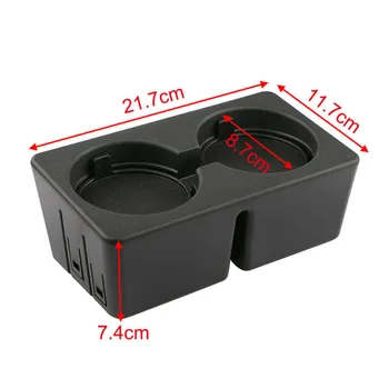 

Car Center Console Dual Cup Holder With 2 Non-Slip Mats For Chevrolet 2007-2014 Interior Accessories Interior Mouldings