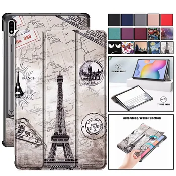 

Case for Samsung Galaxy Tab S7 Plus T970 T975 T976 12.4'' 2020 Auto Sleep/Wake up PU Leather Stand Cover For Tab S7 11" SM-T870