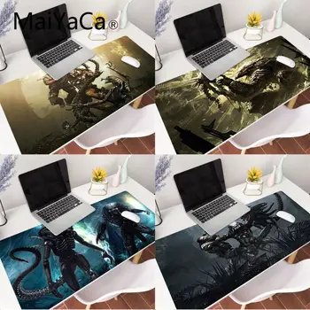 MaiYaCa Alien vs Predator Anti-Slip Rubber Computermats Gaming Mouse Pad Large Locking Edge Keyboard Deak Mat for Cs Go LOL stylish alien vs predator shape key ring