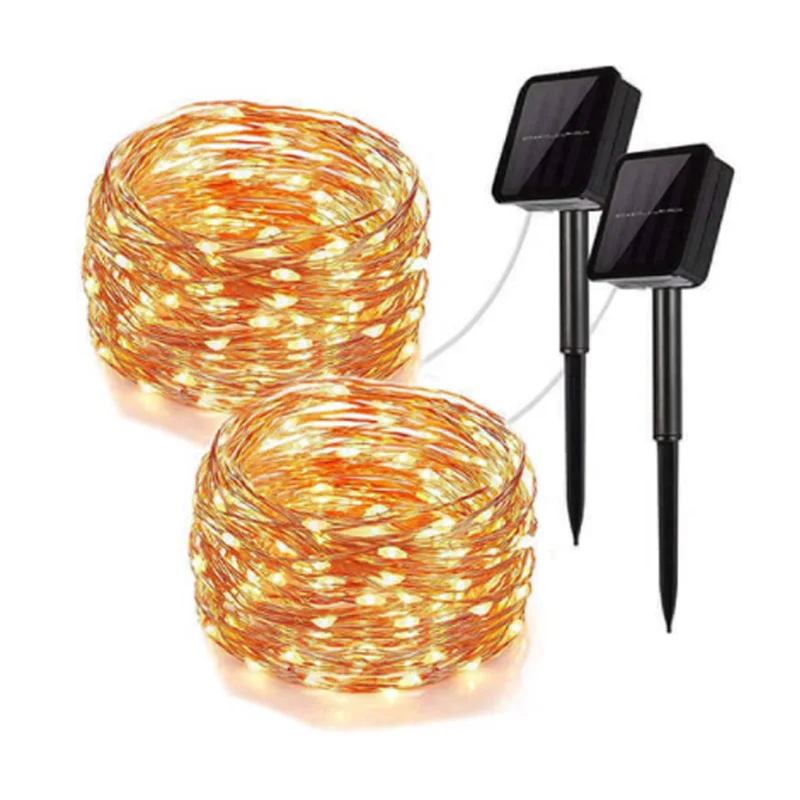 300/200/100 LED Solar Light Waterproof Fairy Garland Lights String Outdoor Holiday Christmas