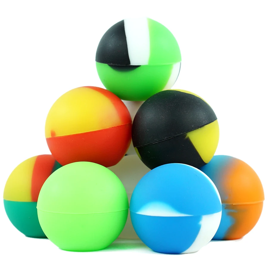 

10 Pcs 5.6ml Mini Ball Silicone Container Soft Smoking Container Nonstick Dab Container Oil Dab Cigarette