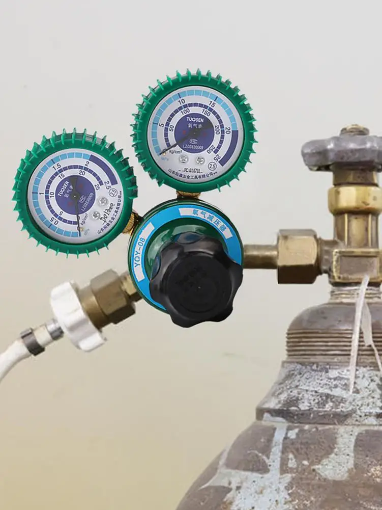Shockproof Oxygen Pressure ReducingEasy Operation Gauge Pressure Reducer Gauge Meter Flow Gas Regulator