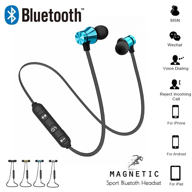 Наушники Bluetooth 4 2 водонепроницаемая Спортивная гарнитура встроенный микрофон