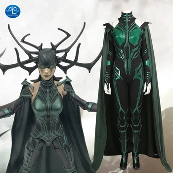 

MANLUYUNXIAO Hela Cosplay Costume Thor Ragnarok Cosplay Movie Thor 3 Costume Sexy Women Halloween Costumes For Women