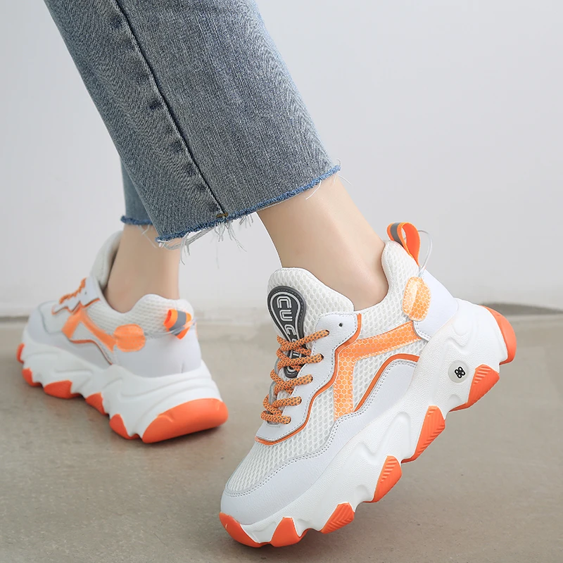 

Women's sneakers spring new Mesh breathable non-slip wear-resistant comfortable casual wild fashion platform women shoes U21-97