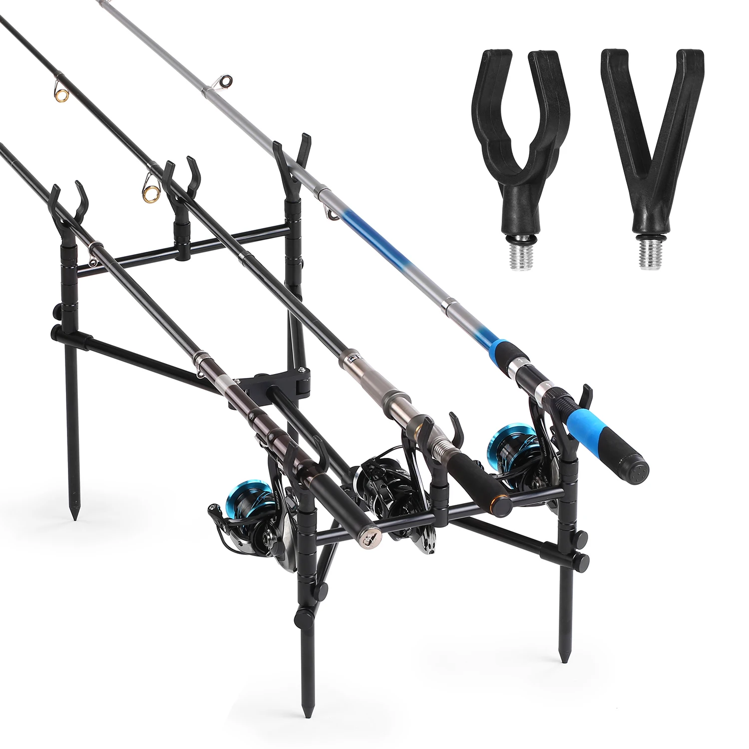 4PCS/Set Fishing Rod Rest Head Pole Butt Grip V-head Holder Carp Tackle | Спорт и развлечения