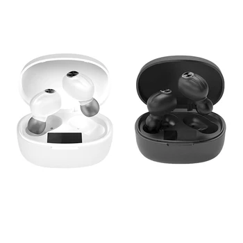 

Wireless Earphones TWS Bluetooth 5.0 with Microphone LED Digital Display 3D Stereo Sound (Button with RGB Light)