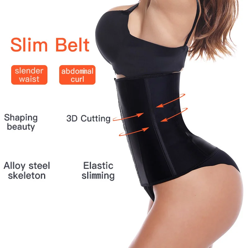 اللاتكس الخصر مشد الخصر 9 الصلب العظام محدد لشكل الجسم صائغي النساء مشد حزام تخسيس الخصر المشكل سينتا Modeladora modeling strap slimming