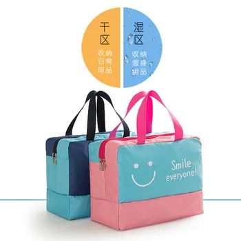 

Dry and Wet Separation Beach Swimming Waterproof Bag Men and Women Travel Fitness Large Capacity Storgage Bag Wash Bag Shoe Bag